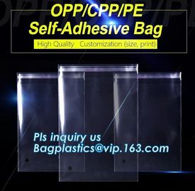 CPP/PET Plastic Cellophane Packaging Bags for Clothes,Biodegradable OPP CPP Cheap Plastic Garment Bags bagease bagplasti