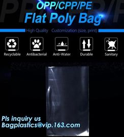 clear opp/cpp three side seal bag for beans,biscuits,cookies,pp cpp self-adhesive poly bag with glue tape,CPP BOPP plast