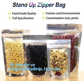 Snack Zipper Bags Food Packaging Stand Up Zip lockk Pouch,PACK flexible stand up pouch with zipper packaging bag for food/