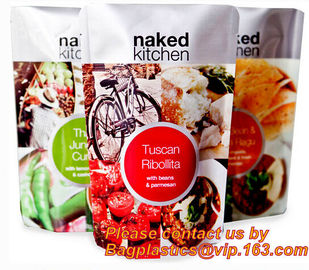 Seasoning powder flour condiment plastic stand up pouch soup spice packaging bag with window,Soup Packaging Bag, Retort