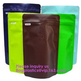 Matt Metalized Flat Bottom Pouch Coffee Beans Bag,Metal Hole PVC Travel Document Zip Pouch Packing Bags, Bagease, Bagpla