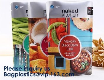 Custom Detox Tea Printed Stand Up Zipper Plastic Zip lockk Pouch Standup Bag For Soup Food Packaging,Salad Dressings, Soup