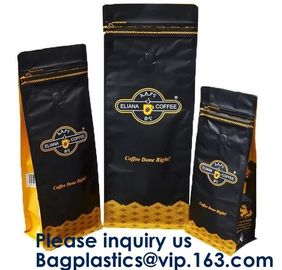 Box Bottom Bags Stand up Pouch Side Gusset bag Flat Bags Twist Film,RICE PACKAGING BAGS, chocolate packaging pouch bag