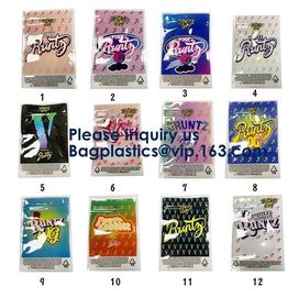 Smell Proof Custom Printed Black Foil Laminated Mylar Bags With Zip lockk For Food,Mylar Bags Gummy Candy Weed Packaging