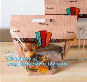 High Quality Rotisserie Chicken Plastic packaging bag Grilled Chicken Bag microwave grilled hot chicken bag Stand Up Roa