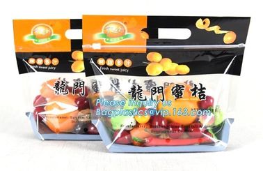 Resealable zipper grape bag fruit packaging bags plastic slider bag, fresh fruit packaging slider zipper bag, vegetable