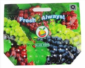 fruit slider package Bag, Fruit Laminated Bunch Bag Slider Zipper Bags Apple / Grape Laminated Bunch Bag