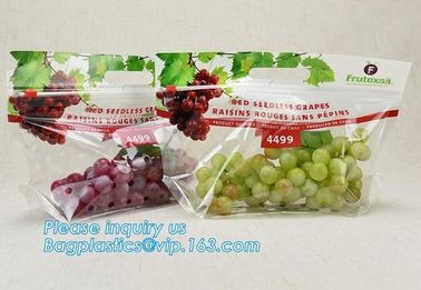 cpp printed slider zip lock vegetable fruit bag, grape packing bags/ fresh grape packaging bag, food preservation slider