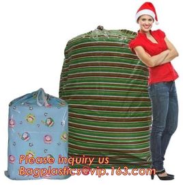 Giant PVC/EVA gift toy drawstring plastic storage packing bag with handle,XMAS giant plastic gift poly bag 36&quot;*44&quot; santa