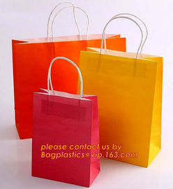 Luxury Matt Stripe Pattern Paper Gift Bag Carrier Bag Party Bag with Rope Handle,brand paper shopping carrier bag with h