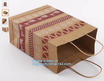 LASER laminated carrier Luxury paper hand bag,Kraft Paper Bag with Handle for Gift Wholesale,Matt Gold Shopping Retail P