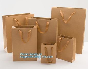 Fast Delivery Custom Made Luxury Printed Paper Bags,Recycled Custom Logo Printed Shopping Packaging Craft Brown Kraft Pa