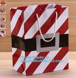 Christmas custom luxury gift food grade bakery Paper cake and bread packaging box carry Bag cut handle logo wholesale