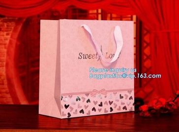 Luxury Metal Button Top Quality Gift Brown Paper Bags with Strong Handle,reusable ecofriendly customizable promotional l