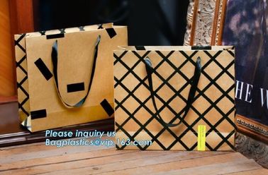 Washable kraft paper bags for flower biodegradable reusable food bag,Recyclable Flower paper carrier bag bagease pack