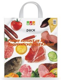 Soft loop handle 100% biodegradable plastic bags plastic bag biodegradable, COMPOSTABLE