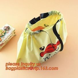 Drawtape Plastic Car Biodegradable Garbage Bag,Plastic laundry drawtape handle bag for family,drawstring closure drawtap