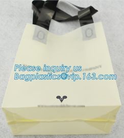 soft loop plastic carry bags/soft plastic bags made in Vietnam,waterproof die cut handle plastic corn starch based biode