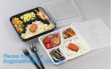 650ml hot selling disposable pp plastic snack food boxfood grade disposable plastic food sushi box container tray packag