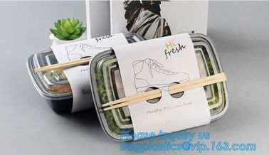 Plastic food container lunch box 2 compartment, bento lunch box container,Airtight Microwave Safe crisper box fast food