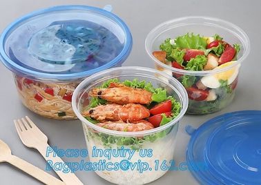 550ml Microwavable Plastic Disposable Food Packaging Container Rice Bowls For Food,Pp Round disposable cheap high qualit