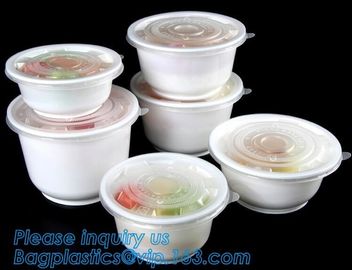 Pp Round disposable cheap high quality plastic bowl with lid,disposable package PP new plastic salad food bowl with seal