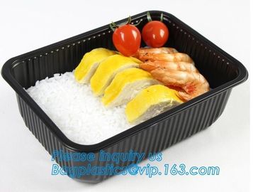 takeaway food container disposable plastic lunch bento box,square PLA plastic food container,fast food package essential