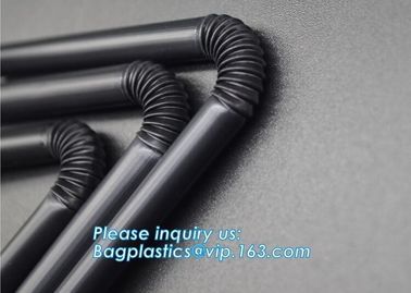 Eco-friendly biodegradable plastic drinking PLA straw PLA biodegradable disposable heat resistance drinking straw bageas