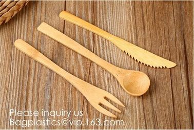 Disposable Catering Bamboo Party Spoon Natural Bamboo Knife And Fork Honey Spoon,Biodegradable Bulk Birch Wood Spoon/For