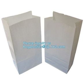 wholesale bread paper bag for customer blank paper bag,greaseproof printed bakery bread packaging plastic paper bags wit
