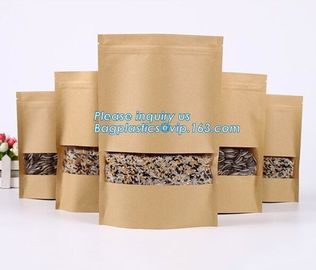 Food Packaging Kraft Bread Packing Paper Bag With pressure sensitive adhesive,disposable waterproof food packaging paper