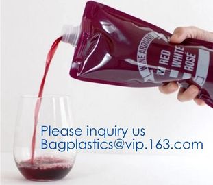 Red wine,Milk beverage spout bag self-standing sealing bag,bag with spout cosmetic spout bag bag in box spout,bagease pa