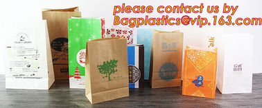 Customize Translucent Window, Brown Greaseproof Kraft Paper Bag, Special Opp Window Bag, window bags, paper window bags