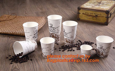 Food use disposable plastic paper cup and coffee lids, pla cups,biodegradable paper cups with lids,100% compostable pape