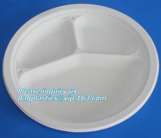 round eco friendly corn starch plates restaurant disposable plates,Safe product biodegradable salad plate biodegradable