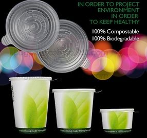 7oz eco-friendly biodegradable cornstarch cpla cups,CPLA Paper Cup Lid/Compostable Cap For Coffee Cup/Eco-friendly Cup C