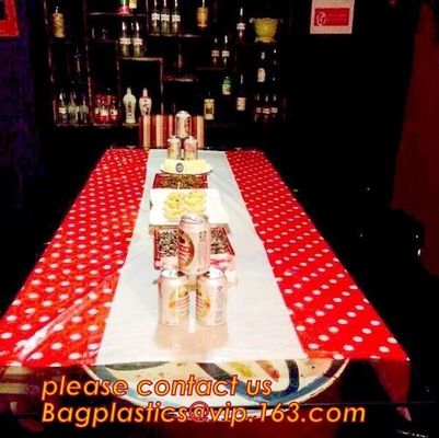 Colorful Polka Dot Table Cloth Plastic Tablecloth Cover for Wedding Birthday Party Supplies/Decoration BAGEASE BAGPLASTI