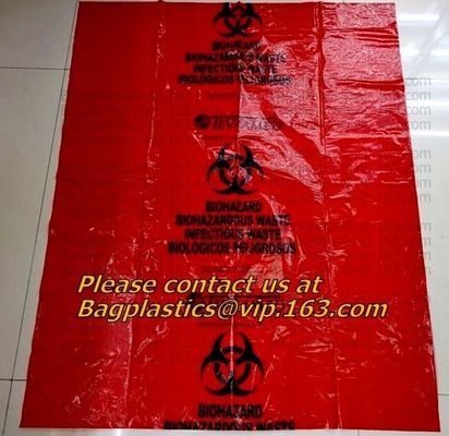 Biohazard Waste Bags, Biohazard Garbage, Waste Disposal Bag, Blue bags, sacks, medical clinics, doctors offices nursing