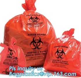 Biohazard recycle colored waste garbage bag on roll, Colorful biohazard bags, Colored medical waste bags biohazard garba