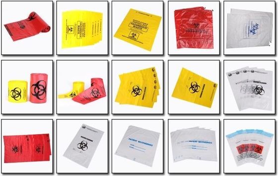 disposable bag soiled linen liners plastic garbage bag, High density trash liner on roll 33 gallon plastic soiled linen