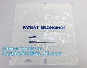 Biodegradable Manufacturer of Patient Belonging Bag with Rigid Handle OEM Available,Patient Belongings Bag with Drawstri