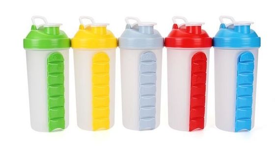 Creative style of bottle with one weekly pill organizer, Creative style of 700ML bottle with one weekly pill organizer