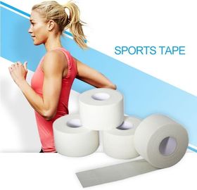 Zinc Oxide Breathable Cotton Adhesive Sports Tape, High-strength white cotton sport zigzag tape, white cotton sport pre