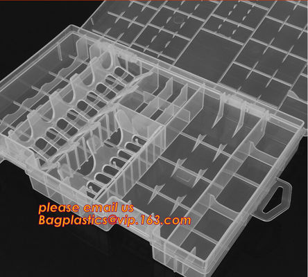 PP plastic storage box for electronic components storage, Adjustable Storage Box Plastic Case Home Organizer Jewelry Bea