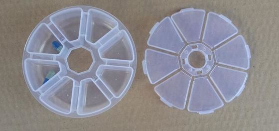 6-Compartment Plastic Storage Box for Hardware Tools / Gadgets, medicine storage box with lock, medicine mini storage bo