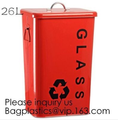 Kitchen/Home/Household/Outdoor/Recycling,Copper Garbage Can Tin Garbage Bin,Pedal Tin Waste Bin,galvanized metal Tin gar