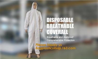 disposable breathable coverall,China Supplier for Disposable Non Woven Coverall Suit,disposable wholesale waterproof cov