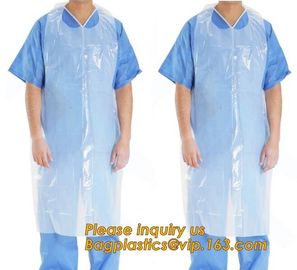 Customized disposable plastic aprons waterproof medical /kitchen apron pe apron,Medical Food Waterproof Disposable Plast