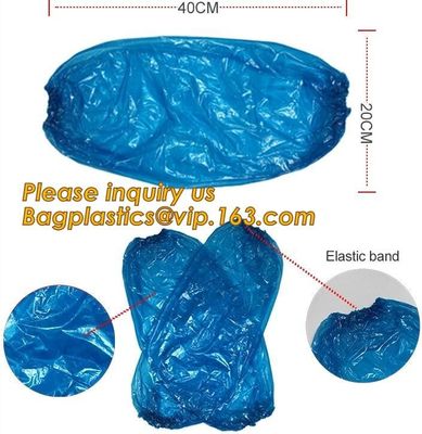 sleeve covers of non-woven,cpe and PE,sizes are customized,transparent Waterproof PE sleeve cover,Surgical PE Oversleeve