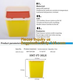 Plastic Hospital Medical Disposal Waste Sharp Container,plastic round sharps disposal container with lid BAGEASE PACKA